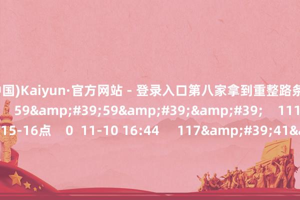 开云(中国)Kaiyun·官方网站 - 登录入口第八家拿到重